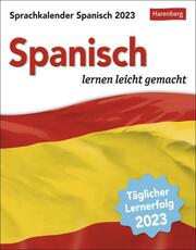 Spanisch lernen leicht gemacht - Sprachkalender Spanisch 2023 - Cover