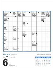 Kreuzworträtsel Tagesabreißkalender 2024 - Abbildung 1
