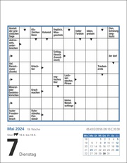 Kreuzworträtsel Tagesabreißkalender 2024 - Abbildung 2
