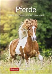 Pferde Wochenplaner 2024 - Cover