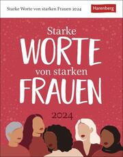 Starke Worte von starken Frauen - Tagesabreißkalender 2024 - Cover