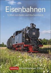 Eisenbahnen Wochenplaner 2024 - Cover