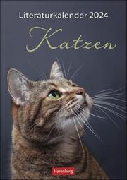 Literaturkalender Katzen 2024 - Cover