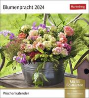 Blumenpracht Postkartenkalender 2024 - Cover