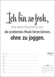 Typo-Sprüche-Kalender s/w Wochenplaner 2024 - Abbildung 3