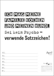 Typo-Sprüche-Kalender s/w Wochenplaner 2024 - Abbildung 5