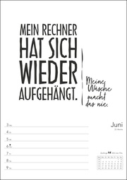 Typo-Sprüche-Kalender s/w Wochenplaner 2024 - Abbildung 12
