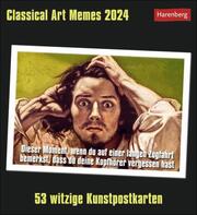 Classical Art Memes Postkartenkalender 2024