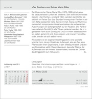 Literatur Tagesabreißkalender 2025 - Kulturkalender - Autoren, Werke, Hörbücher - Illustrationen 10