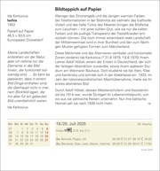 Kunst Tagesabreißkalender 2025 - Kulturkalender - Künstler, Werke, Museen - Illustrationen 12