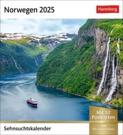 Norwegen Sehnsuchtskalender 2025 - Wochenkalender mit 53 Postkarten