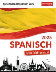 Spanisch Sprachkalender 2025 - Spanisch lernen leicht gemacht - Tagesabreißkalender - Cover