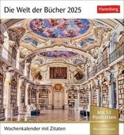 Die Welt der Bücher Postkartenkalender 2025 - Cover