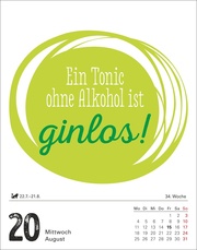 Lange Rede kurzer Gin - Der Sprüche-Kalender 2025 - Illustrationen 3