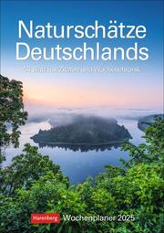 Naturschätze Deutschlands Wochenplaner 2025 - 53 Blatt mit Zitaten und Wochenchronik