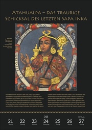 SPIEGEL GESCHICHTE Inka, Maya und Azteken Wochen-Kulturkalender 2025 - Illustrationen 12