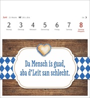 Bairische Sprüche - Do legst di nieda! Postkartenkalender 2025 - Illustrationen 4