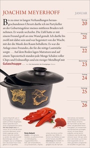 Der literarische Küchenkalender Wochenkalender 2025 - Illustrationen 1
