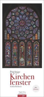 Prächtige Kirchenfenster Kalender 2023 - Cover