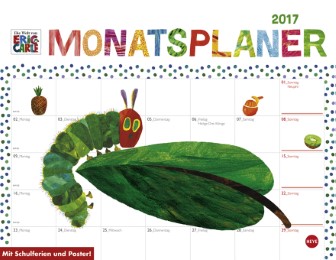 Die kleine Raupe Nimmersatt Monatsplaner 2017