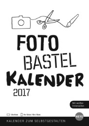 Foto-Bastel-Kalender A5 weiß 2017