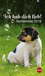 Mini Hundekinder Ich hab dich lieb! - Kalender 2019