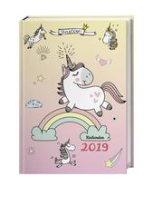 Einhorn Schülerkalender A6 - Kalender 2018/2019