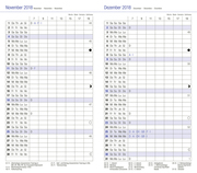 Monats-Taschenkalender, blau - Kalender 2019 - Abbildung 2