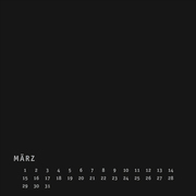 Bastelkalender immerwährend schwarz klein - Abbildung 3