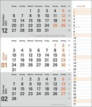 3-Monatsplaner, orange Kalender 2022 - Cover