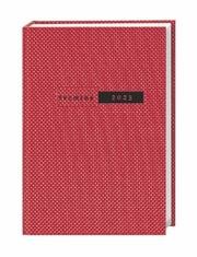 Termine - Terminer A5, Struktur rot 2023 - Cover