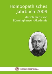 Homöopathisches Jahrbuch 2009 - Cover
