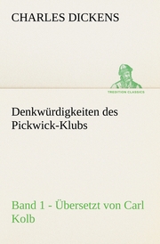 Denkwürdigkeiten des Pickwick-Klubs 1 - Cover