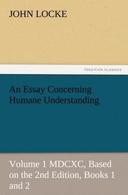 An Essay Concerning Humane Understanding 1 - Cover