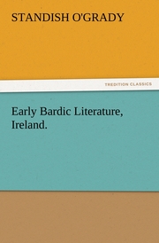 Early Bardic Literature, Ireland. - Cover