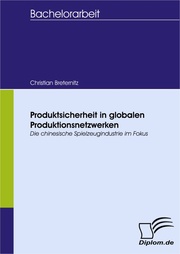 Produktsicherheit in globalen Produktionsnetzwerken - Cover