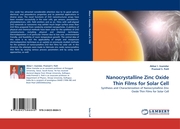 Nanocrystalline Zinc Oxide Thin Films for Solar Cell