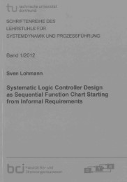 Systematic Logic Controller Design as Sequential Function Chart Starting from In - Cover