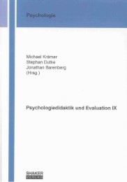 Psychologiedidaktik und Evaluation IX