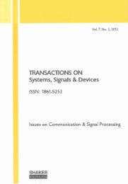 Transactions on Systems, Signals and Devices Vol.7, No.3