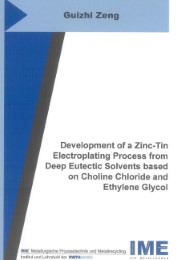 Development of a Zinc-Tin Electroplating Process from Deep Eutectic Solvens based on Choline Chloride and Ethylene Glycol