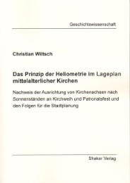 Das Prinzip der Heliometrie im Lageplan mittelalterlicher Kirchen - Cover