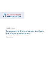 Isogeometric finite element methods for shape optimization - Cover