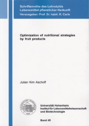 Optimization of nutritional strategies by fruit products