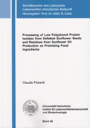 Processing of Low Polyphenol Protein Isolates from Defatted Sunflower Seeds and Residues from Sunflower Oil Production as Promising Food Ingredients