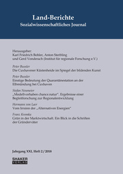 Land-Berichte. Sozialwissenschaftliches Journal - Cover