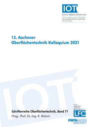 15. Aachener Oberflächentechnik Kolloquium 2021 - Cover