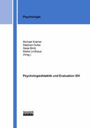 Psychologiedidaktik und Evaluation XIV