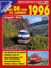 Die DB vor 25 Jahren - 1996 Ausgabe West - Cover