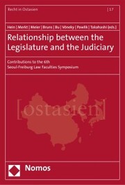 Relationship between the Legislature and the Judiciary - Cover